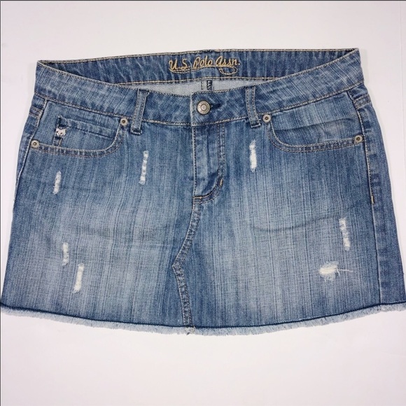 US Polo Assn Woman Denim Skirt size 7/8 - Picture 1 of 4